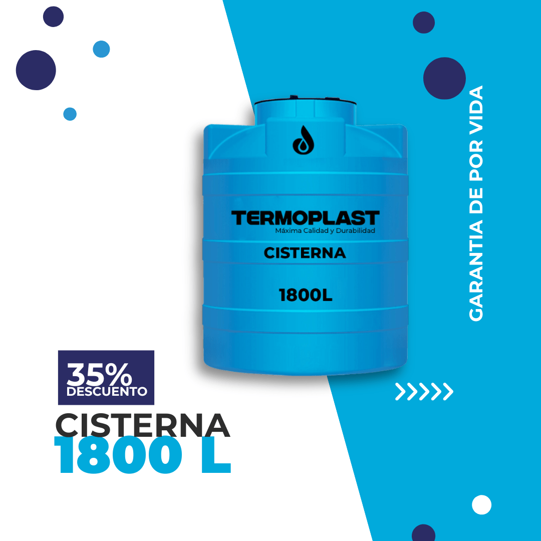 CISTERNA DE AGUA DE 1800 LITROS TERMOPLAST