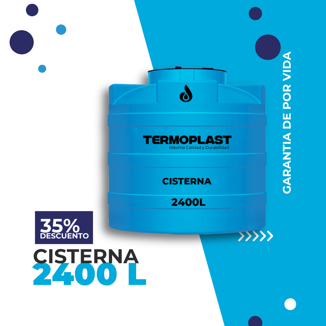 CISTERNA DE AGUA DE 2400 LITROS TERMOPLAST