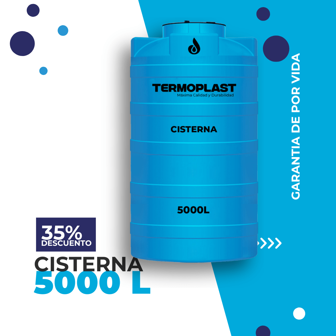 CISTERNA DE AGUA DE 5000 LITROS TERMOPLAST