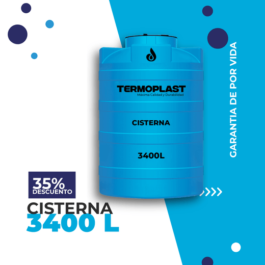 CISTERNA DE AGUA DE 3400 LITROS TERMOPLAST