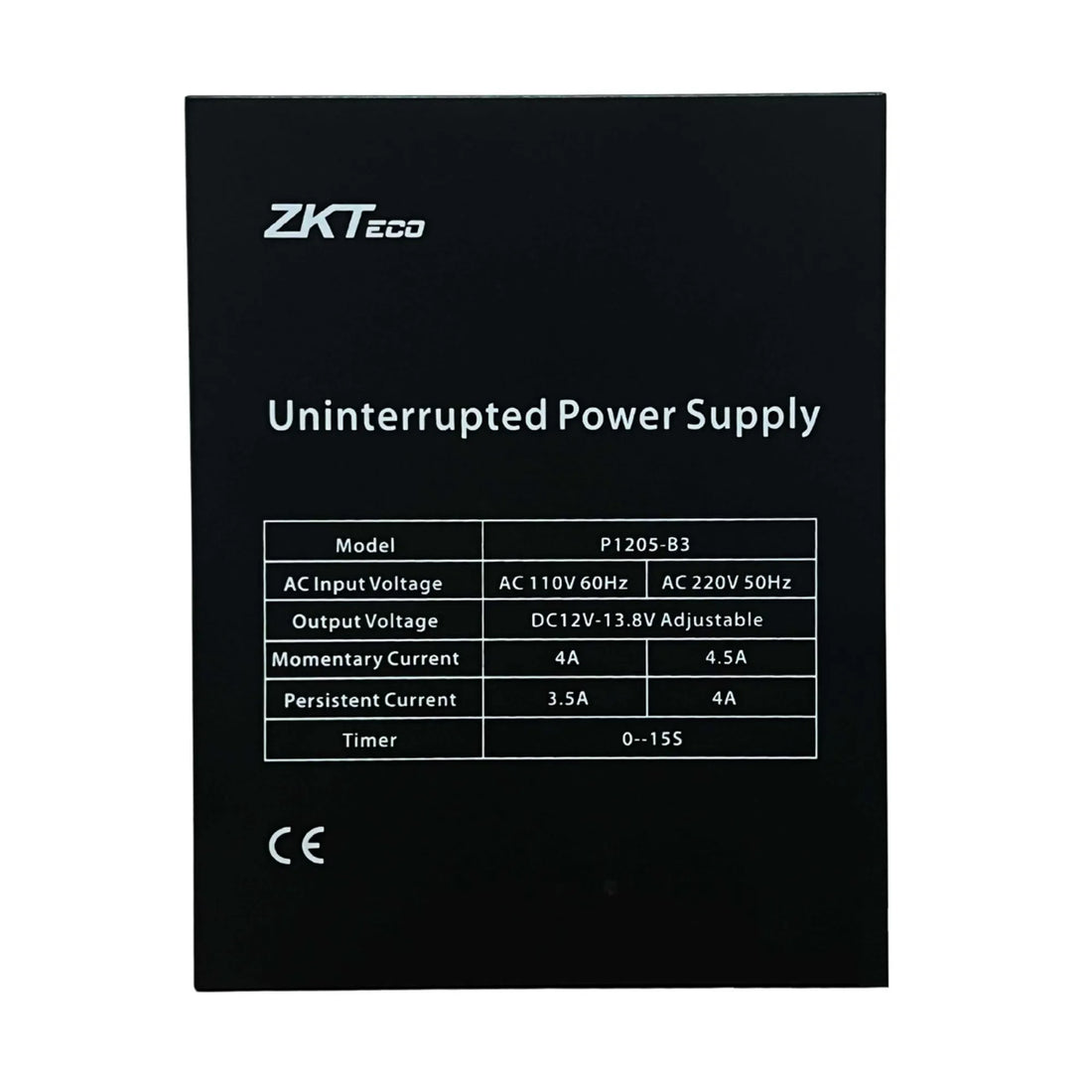 FUENTE 12V 5A CON ESPACIO BATERÍA 12V 7A ZKTECO UPS