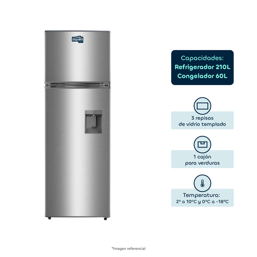 Refrigeradora No-Frost 270Lts -  Ilumi