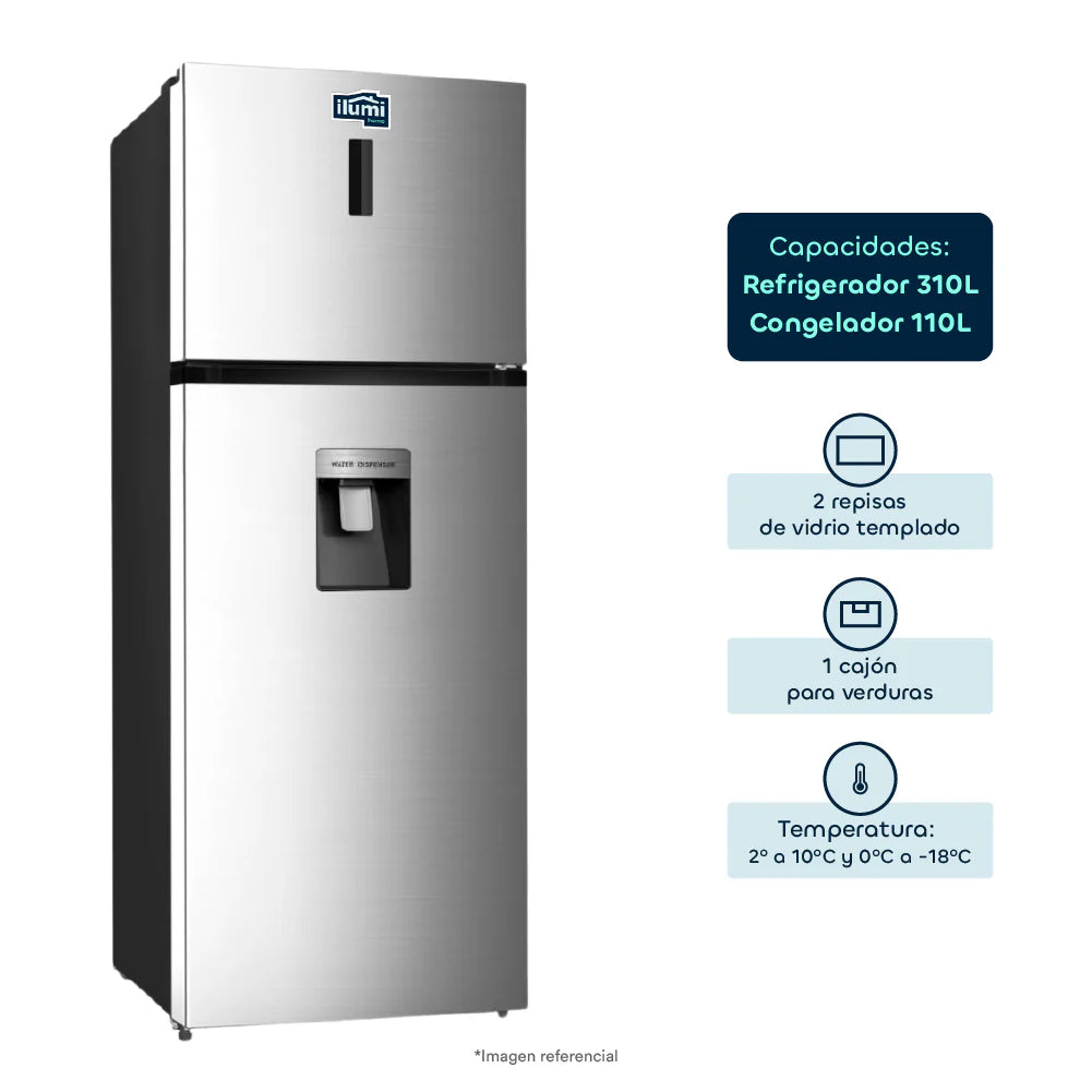 Refrigeradora No-Frost 420Lts -  Ilumi