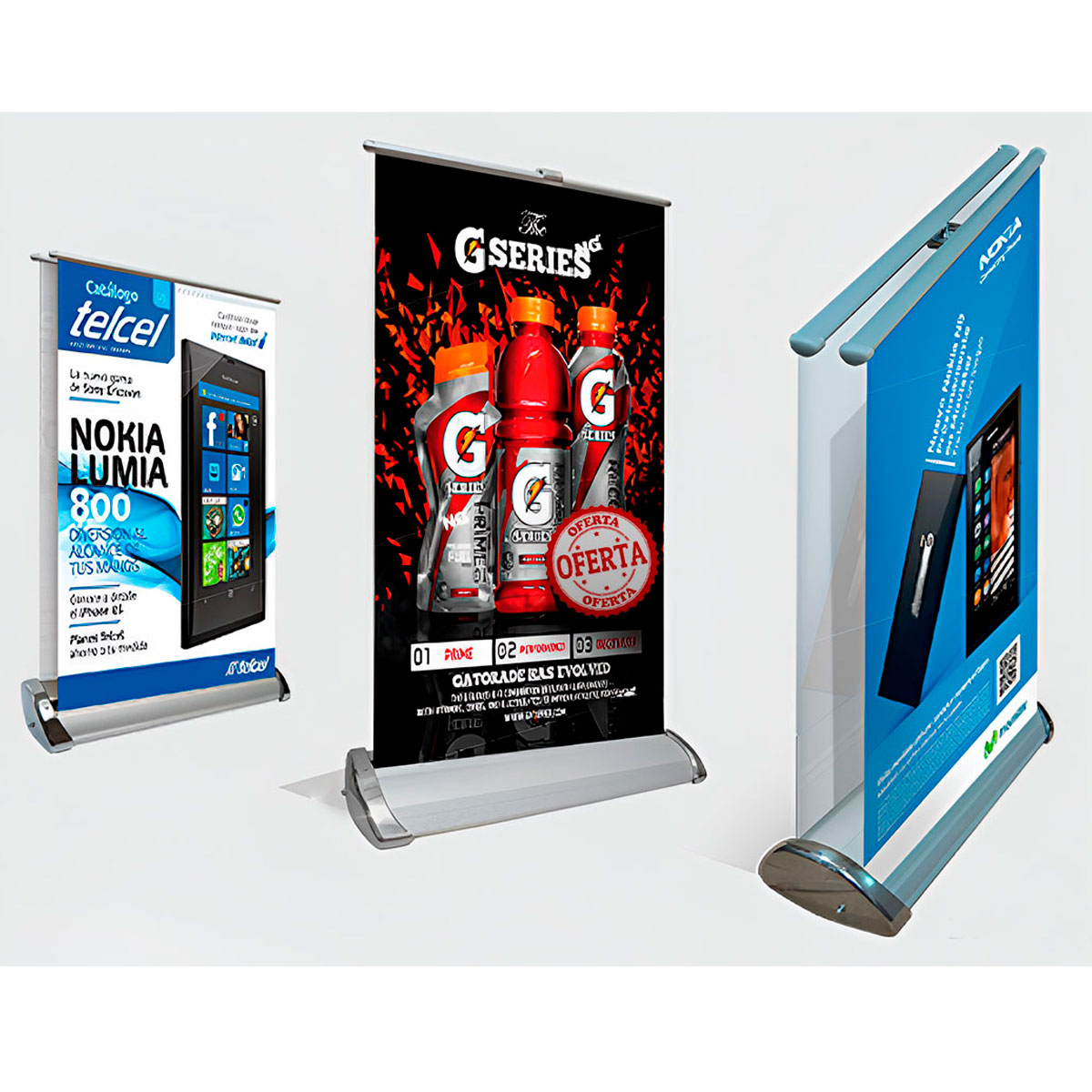 ROLL SCREEN PUBLICITARIO COMERCIAL 0.80X2 M