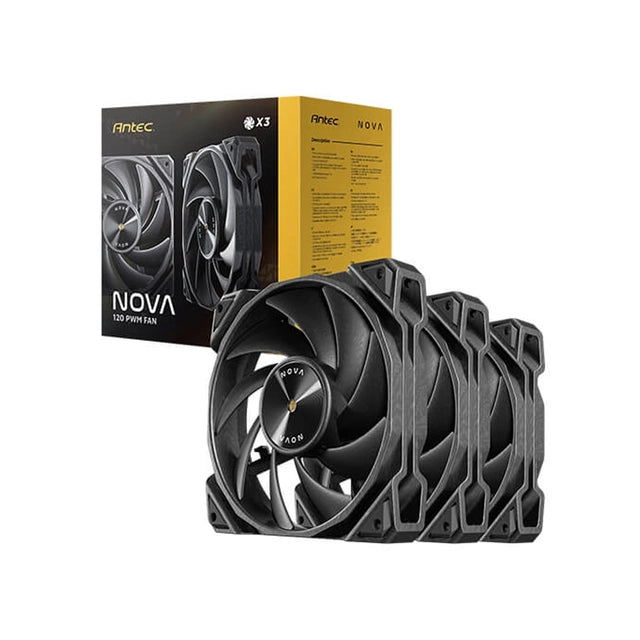 FAN 3PK ANTEC NOVA 120 BK ARGB 0-761345-40051-0