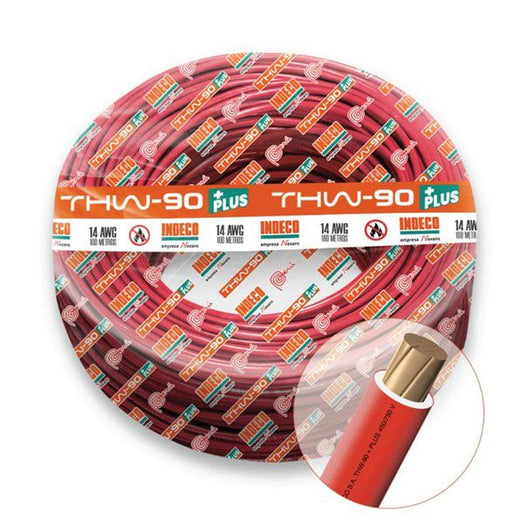 CABLE ELECTRICO 7 HILOS INDECO NACIONAL #14 AWG 100MTS + PLUS