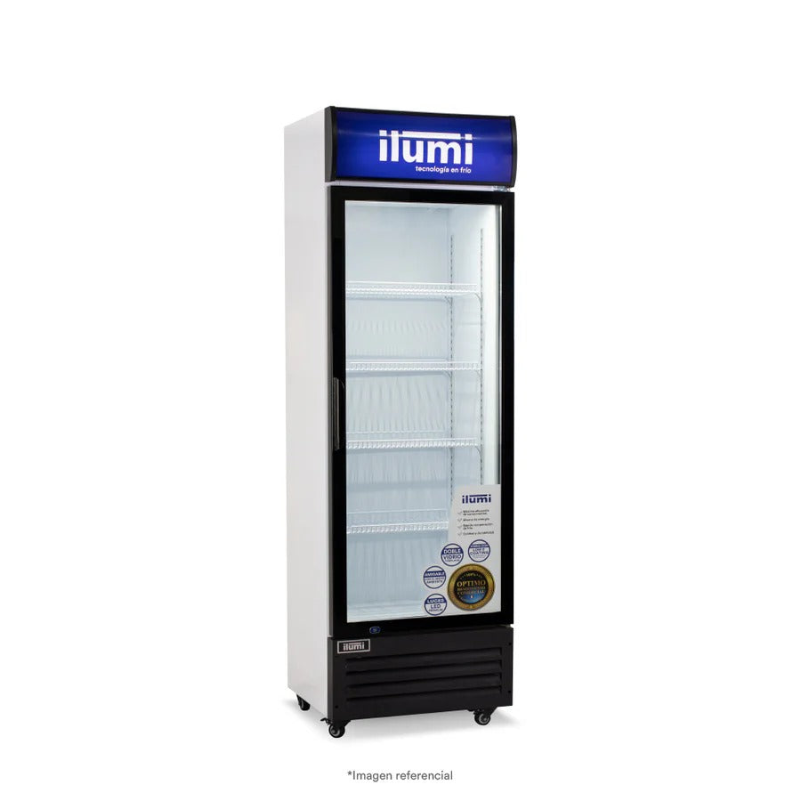 Bc Cooler (Conservador) Puerta Vidrio Vertical 350L Negro Ilumi