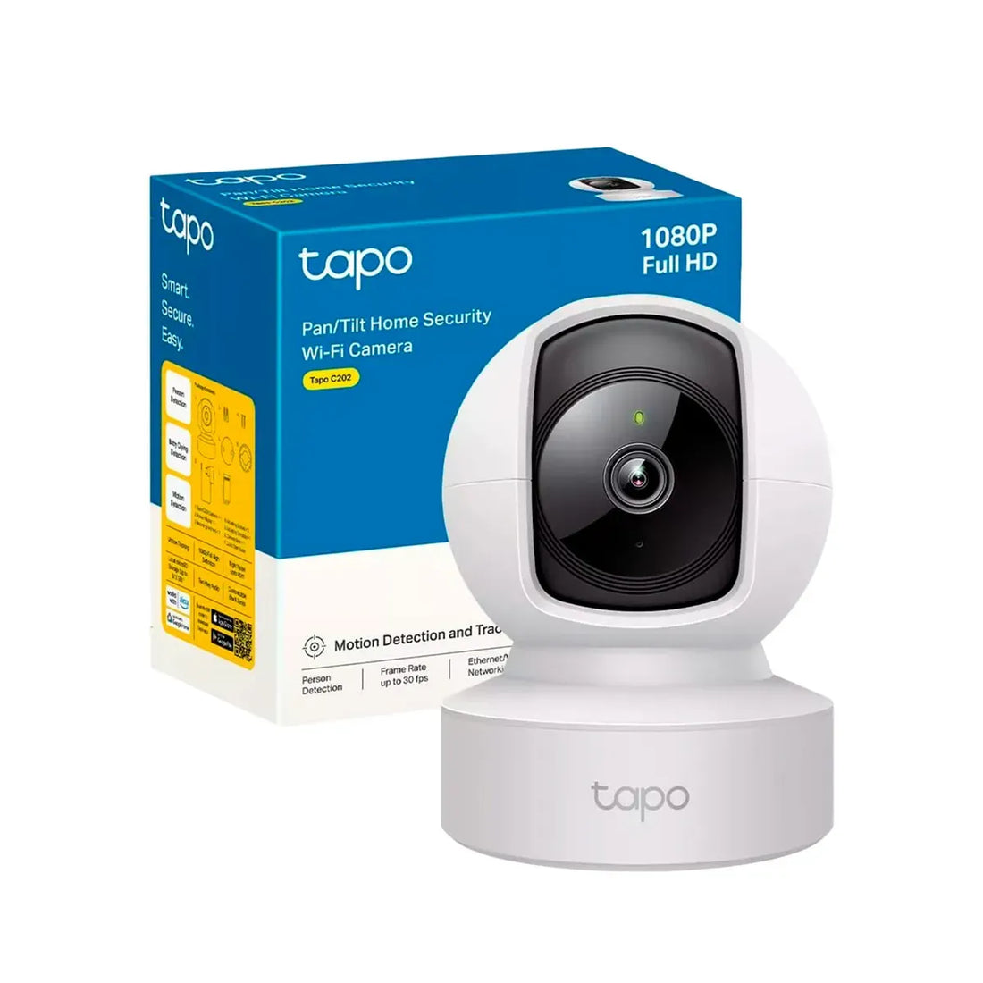 TAPO C202 CÁMARA WIFI INTERIOR 2MP FULL HD 360° CON ETHERNET E IA TP-LINK