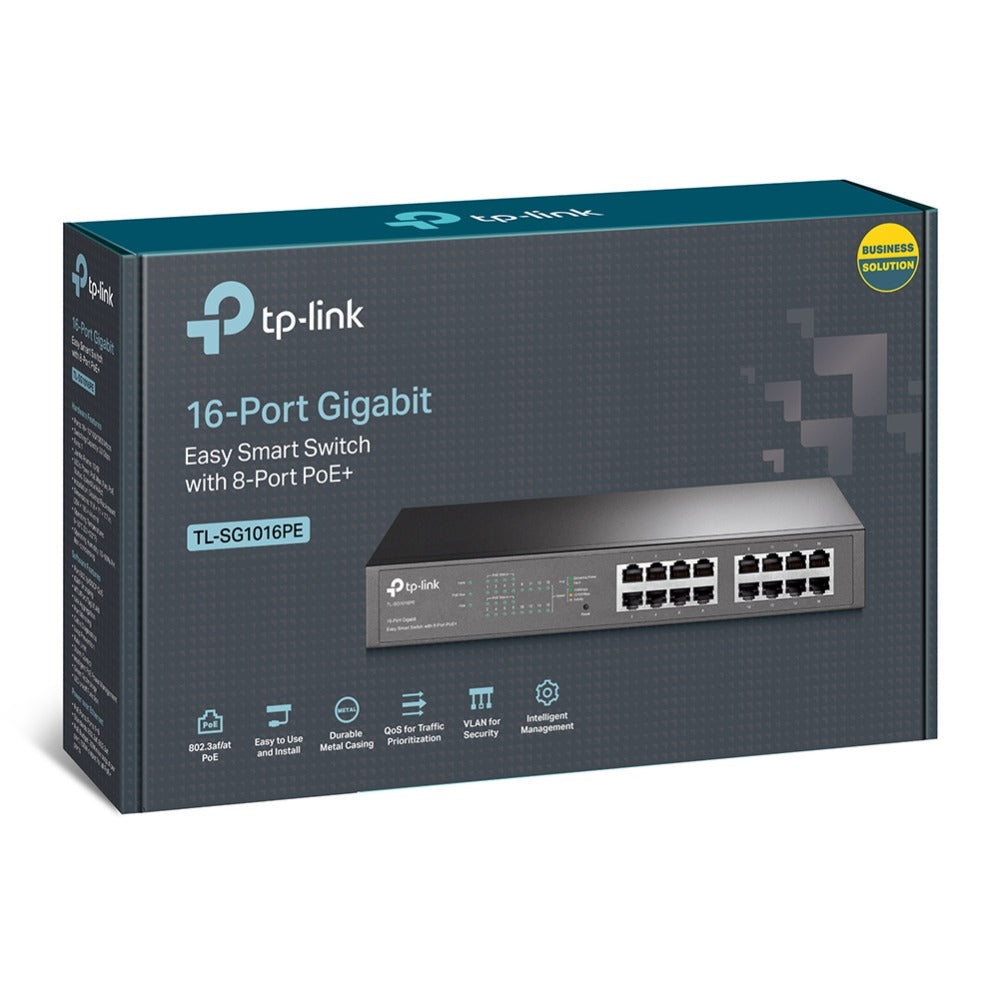 TL-SG1016PE SWITCH GIGABIT 16 PUERTOS 8 POE+ SMART TP-LINK
