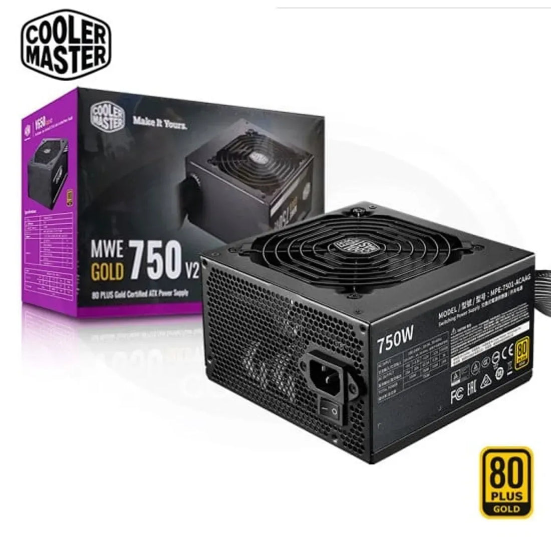 PSU COOLER MASTER MWE GOLD V2 FM 750W 12VHPWR A/US MPE-7501-AFAAG-3U2