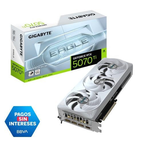 Tarjeta De Video Gigabyte Geforce Rtx 5070 Eagle Oc Ice Sff 12, 12 Gb Gddr7, Pcie Gen