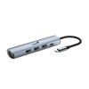 HUB USB-C GENIUS UH-545 GIGABIT ETHERNET 1-USB-C 3-USB-A (31240004400)