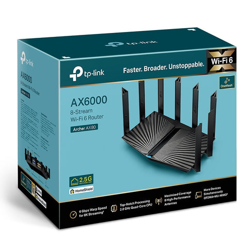 ARCHER AX80 ROUTER WIFI 6 AX6000 TP-LINK