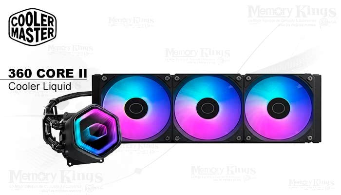 LIQUID COOLING COOLER MASTER MASTERLIQUID CORE NEX 360 ARGB MLX-D36M-A18PA-R1