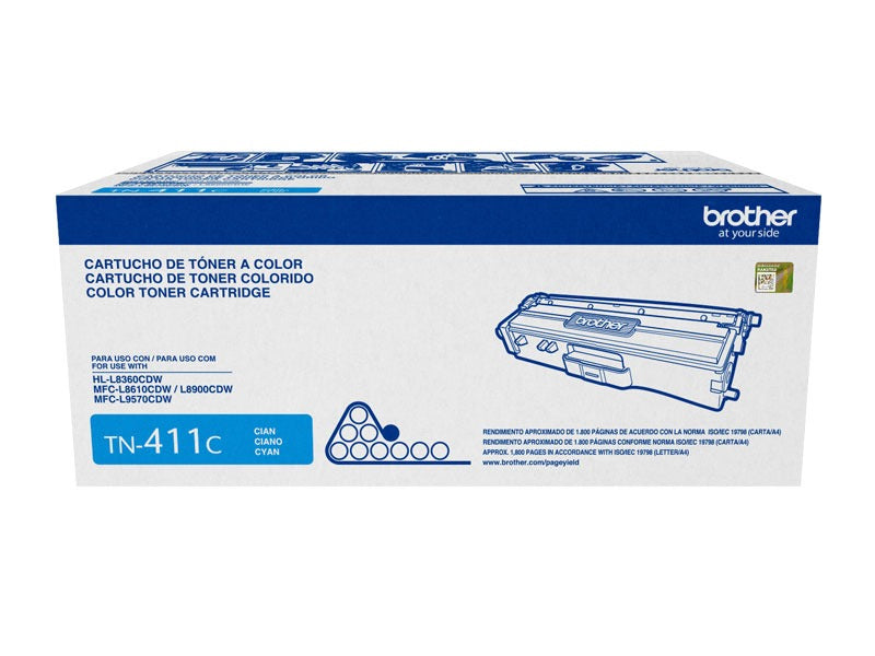 TONER BROTHER TN411C CIAN(MFCL8900CDW)1,800 PAG.