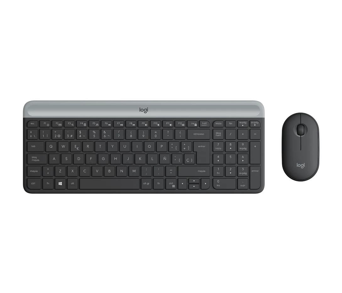 TECLADO LOGITECH + MOUSE MK470 WIRELESS SLIM USB