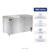 Congeladora Horizontal Tapa Dura De Acero Inoxidable 450 Litros Ilumi