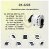 ETIQUETA AUTOADHESIVA DE PAPEL BROTHER DK2205 2-3/7"