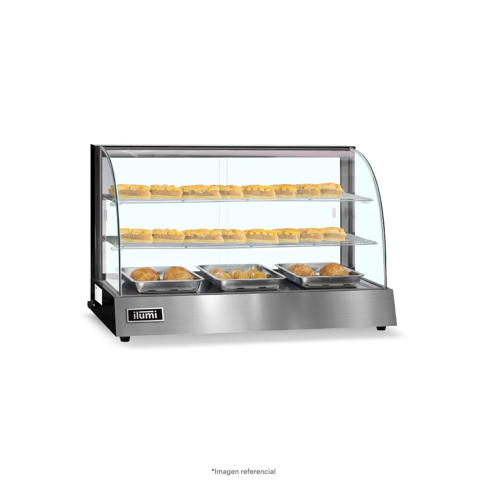Vitrina Caliente Mediana De 96Cm De 3 Bandejas Ilumi