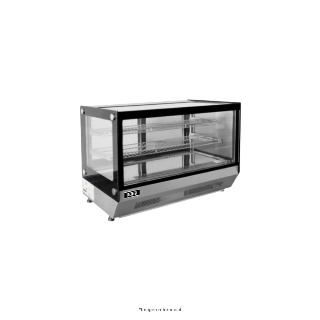 Vitrina Refrigerada De Sobremesa Cuadrada 120Lts Ilumi