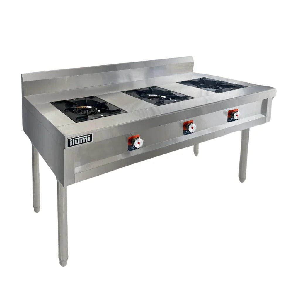 Cocina Industrial De 3 Hornillas Ilumi