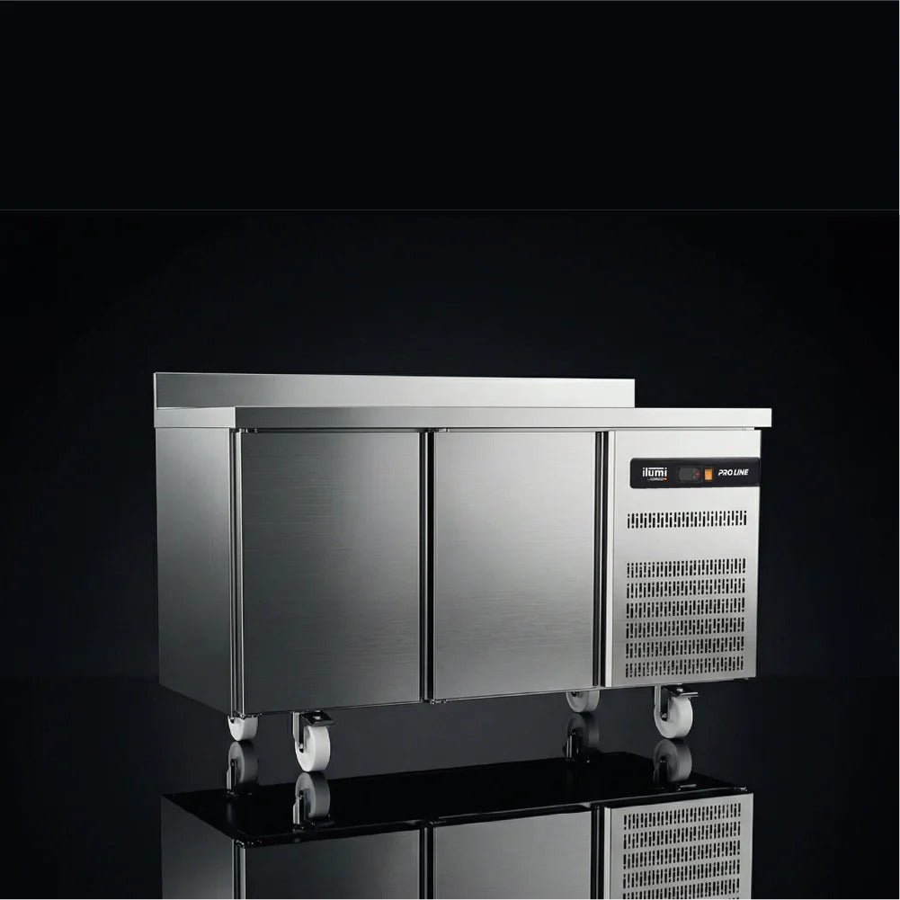 Mesa Refrigerada Pro Line De 280 Litros Con 2 Puertas Sólidas Ilumi