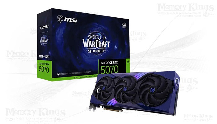 Tarjeta De Video Msi Geforce Rtx5070 12G Wow Midnight Void Edition Oc, 12 Gb Gddr7, P