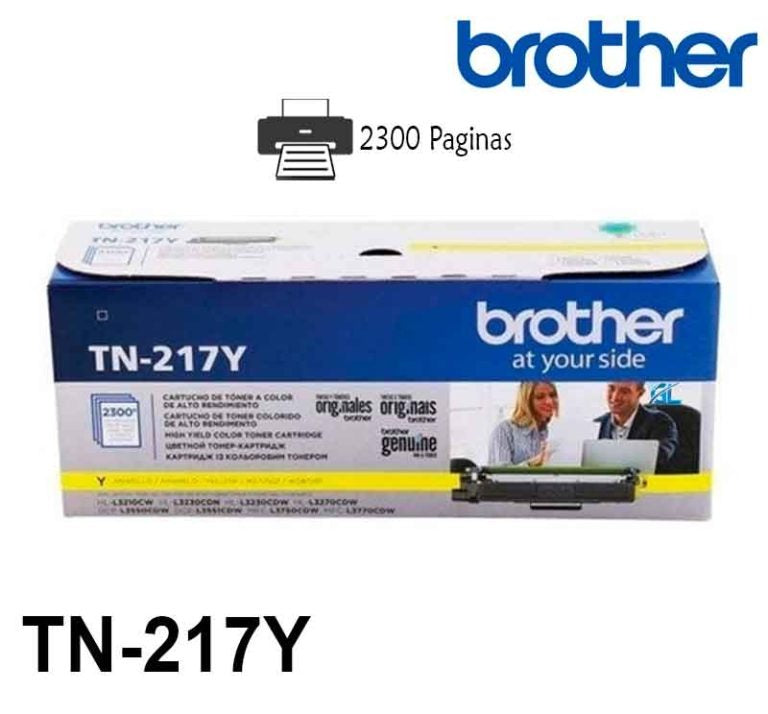 TONER BROTHER TN217Y YELLOW(L3270/L3551/L3750)2300 PAG.