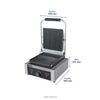 Sandwichera Panini Grill Industrial 1 Disco Ilumi