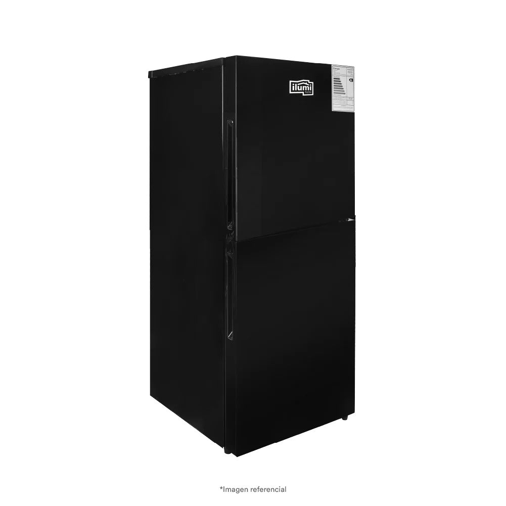 Refrigeradora Negra/Roja 140L Ilumi