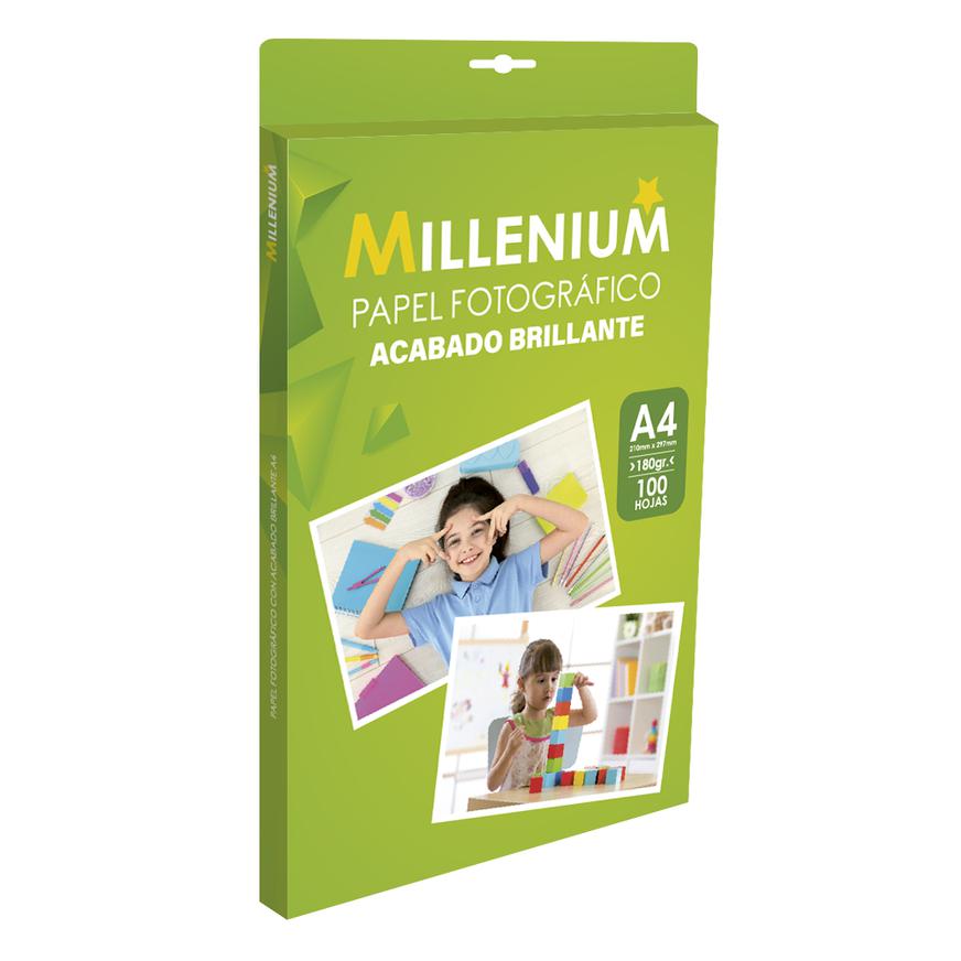 PAPEL FOTOGRAFICO 180 GR A4 X 100 HOJAS